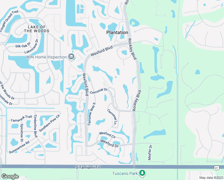 map of restaurants, bars, coffee shops, grocery stores, and more near 328 Cerromar Circle North in Venice