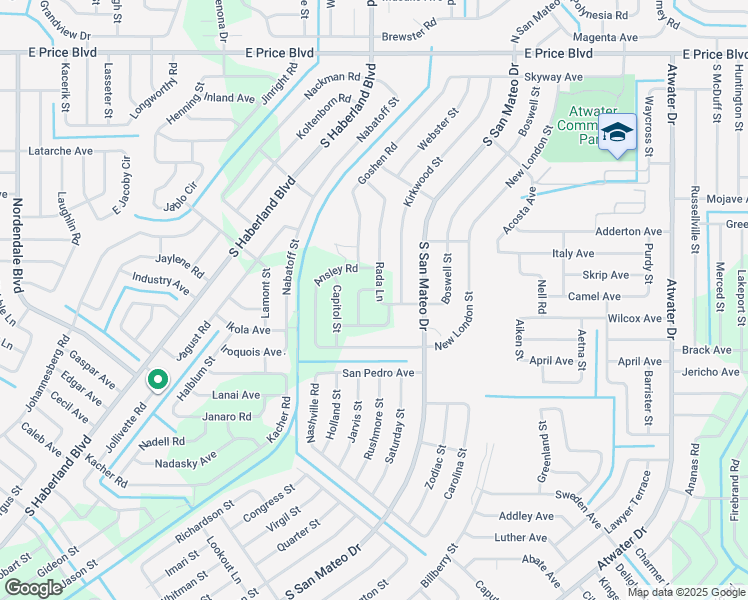 map of restaurants, bars, coffee shops, grocery stores, and more near 1857 Rada Lane in North Port