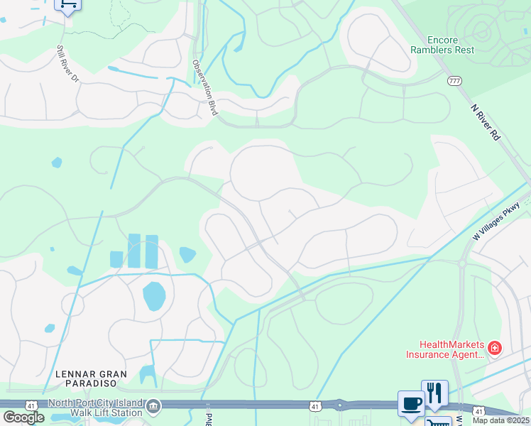 map of restaurants, bars, coffee shops, grocery stores, and more near 20698 Romagna Place in Venice