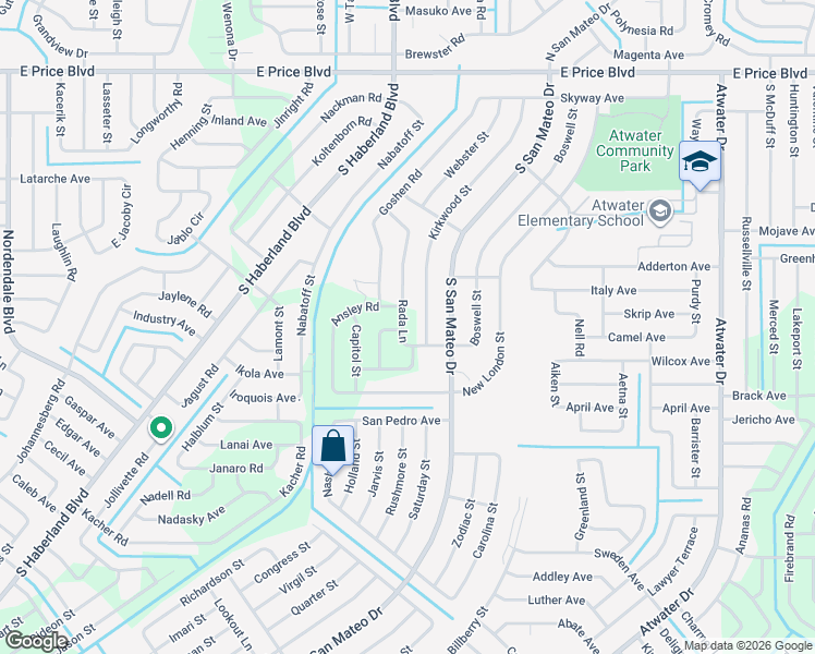 map of restaurants, bars, coffee shops, grocery stores, and more near 1845 Kirkwood Street in North Port