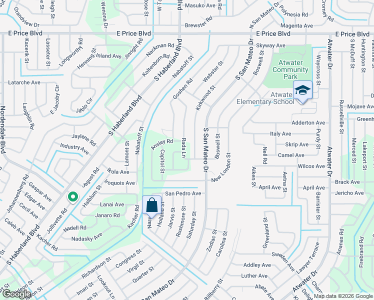 map of restaurants, bars, coffee shops, grocery stores, and more near 1845 Kirkwood Street in North Port