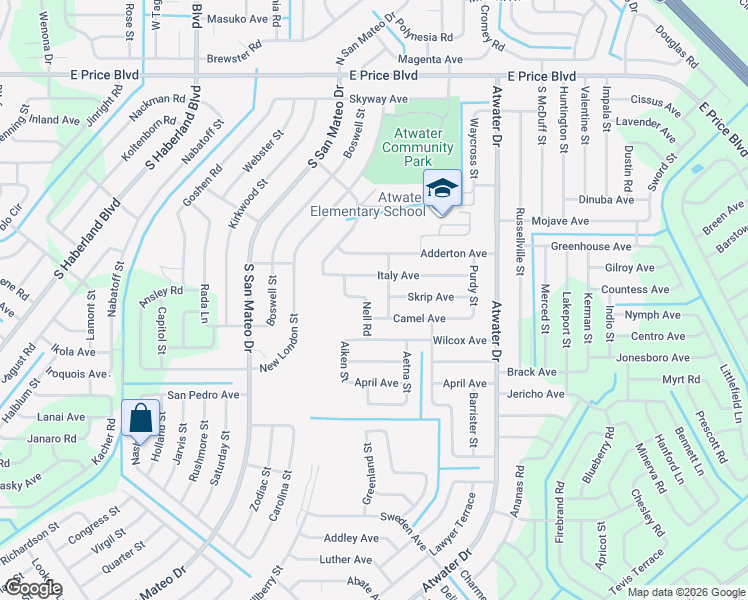 map of restaurants, bars, coffee shops, grocery stores, and more near 1668 Nell Road in North Port