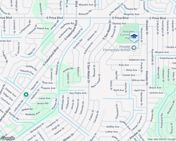 map of restaurants, bars, coffee shops, grocery stores, and more near 1854 South San Mateo Drive in North Port