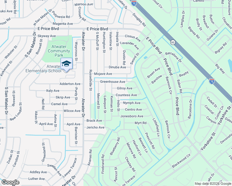 map of restaurants, bars, coffee shops, grocery stores, and more near 5474 Countess Avenue in North Port