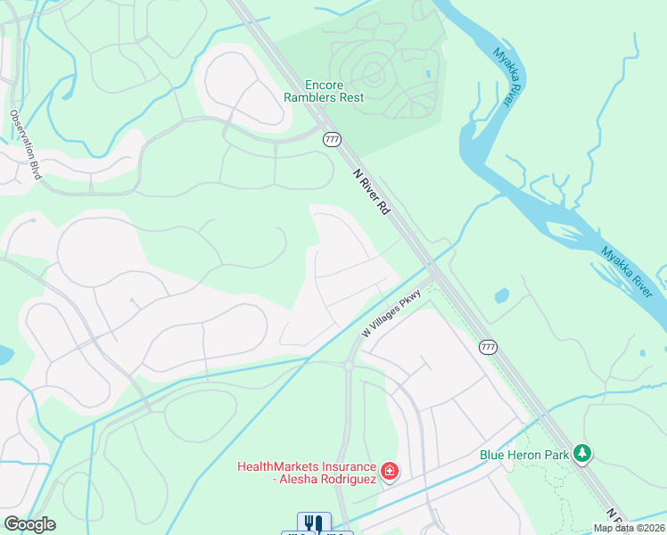 map of restaurants, bars, coffee shops, grocery stores, and more near 12040 lovegrass st in Venice