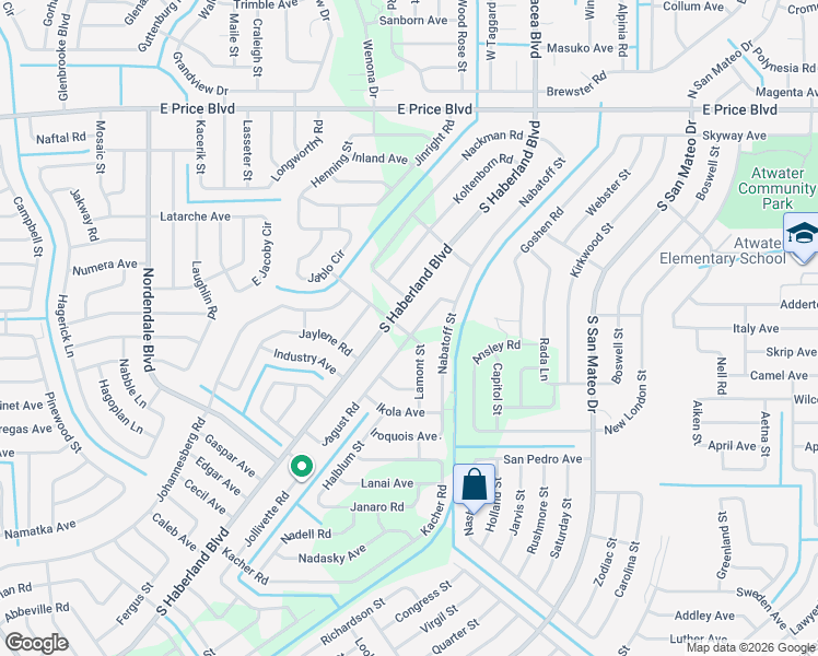 map of restaurants, bars, coffee shops, grocery stores, and more near 1693 Jagust Road in North Port