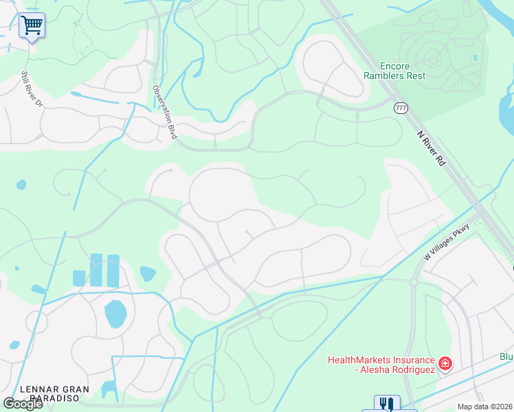 map of restaurants, bars, coffee shops, grocery stores, and more near 12688 Richezza Drive in Venice