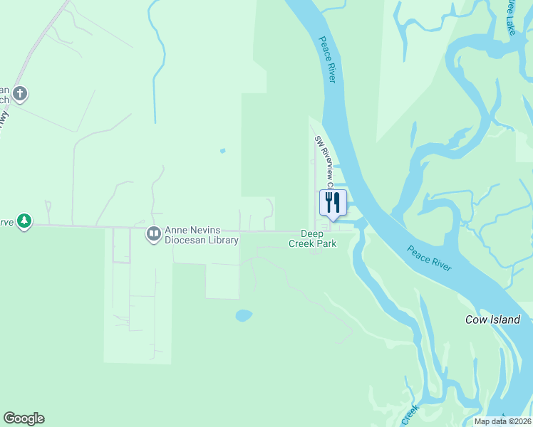 map of restaurants, bars, coffee shops, grocery stores, and more near 9940 Peace River Street in Arcadia