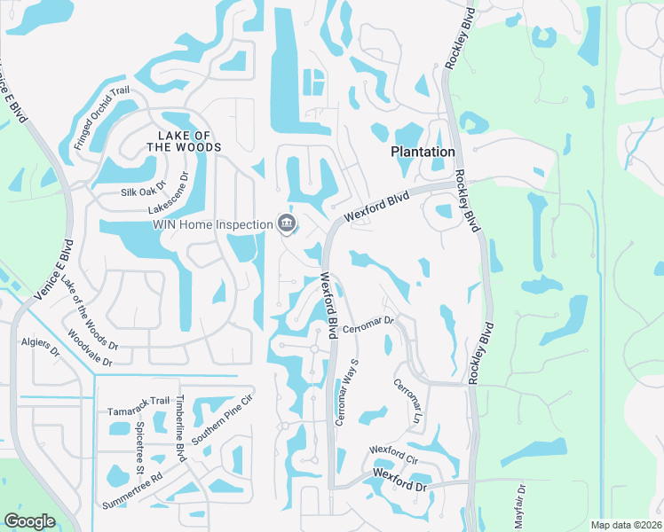 map of restaurants, bars, coffee shops, grocery stores, and more near 336 Cerromar Way in Venice