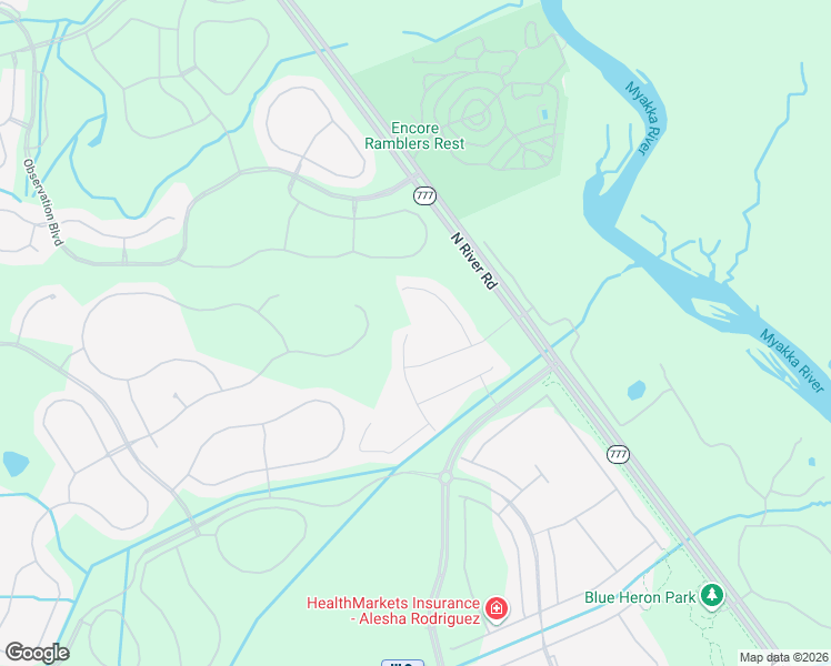 map of restaurants, bars, coffee shops, grocery stores, and more near 12040 Lovegrass Street in Venice