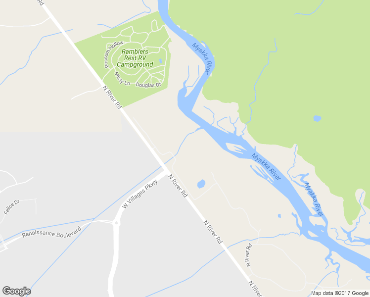 map of restaurants, bars, coffee shops, grocery stores, and more near 760 North River Road in Venice