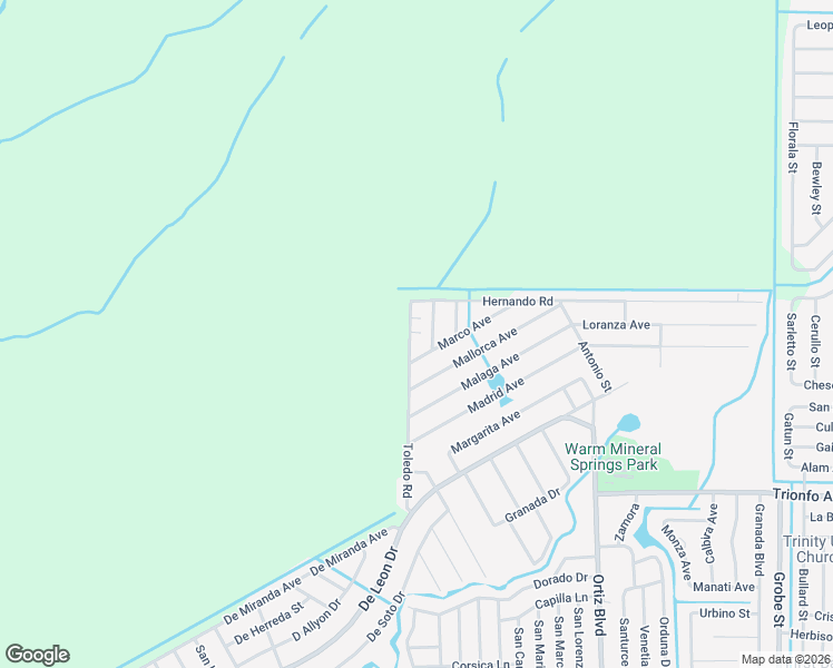 map of restaurants, bars, coffee shops, grocery stores, and more near 620 Toledo Road in North Port