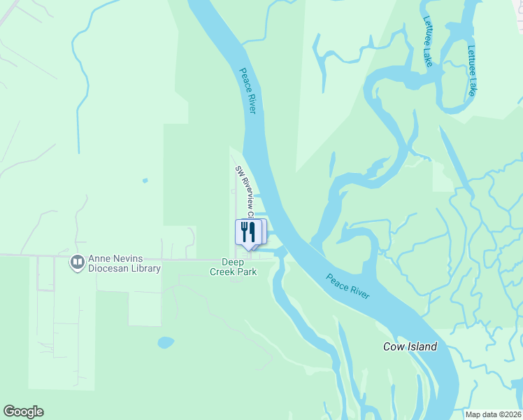 map of restaurants, bars, coffee shops, grocery stores, and more near 9650 Southwest Marina Drive in Arcadia