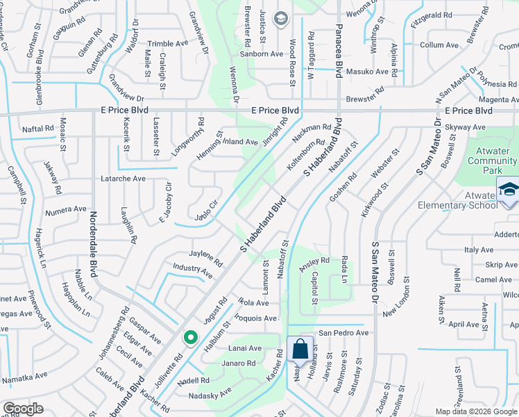 map of restaurants, bars, coffee shops, grocery stores, and more near 1563 South Haberland Boulevard in North Port