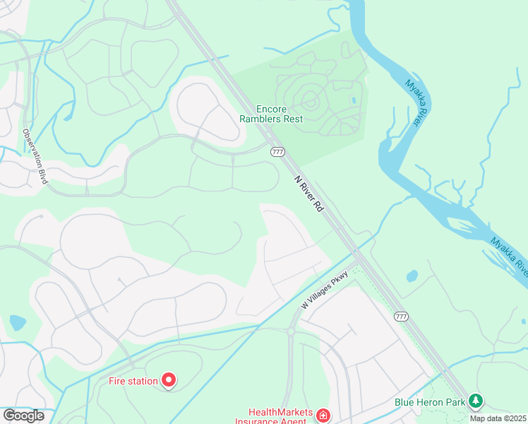 map of restaurants, bars, coffee shops, grocery stores, and more near 20936 Fetterbush Place in Venice