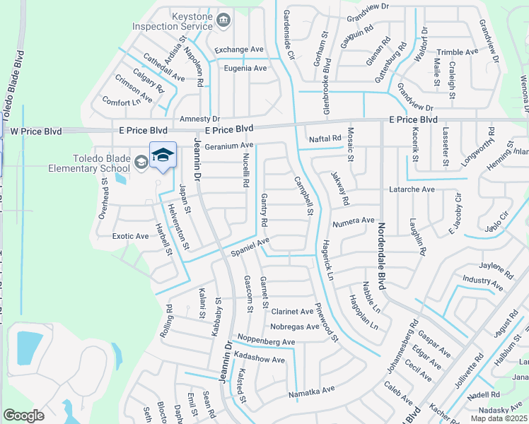 map of restaurants, bars, coffee shops, grocery stores, and more near 1551 Gantry Road in North Port