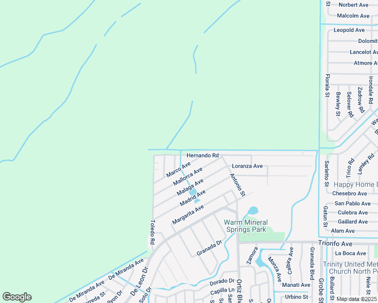 map of restaurants, bars, coffee shops, grocery stores, and more near 13048 Hernando Road in North Port
