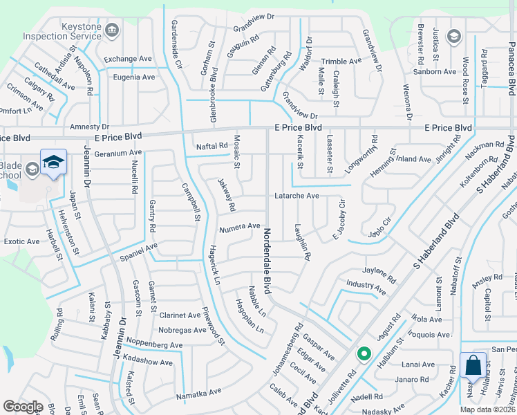 map of restaurants, bars, coffee shops, grocery stores, and more near 1987 Latarche Avenue in North Port
