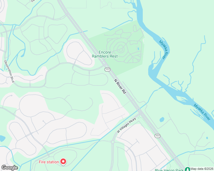 map of restaurants, bars, coffee shops, grocery stores, and more near 21044 Fetterbush Place in Venice