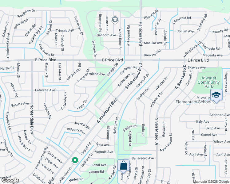 map of restaurants, bars, coffee shops, grocery stores, and more near 2950 Kaabe Avenue in North Port