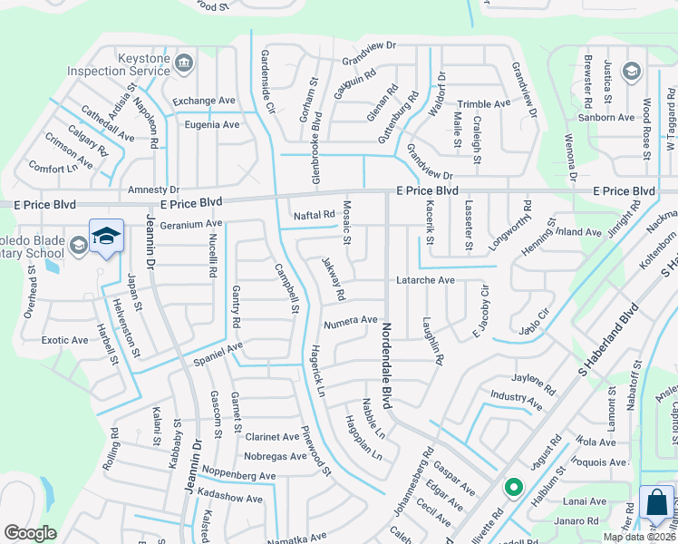 map of restaurants, bars, coffee shops, grocery stores, and more near 1464 Halacka Road in North Port