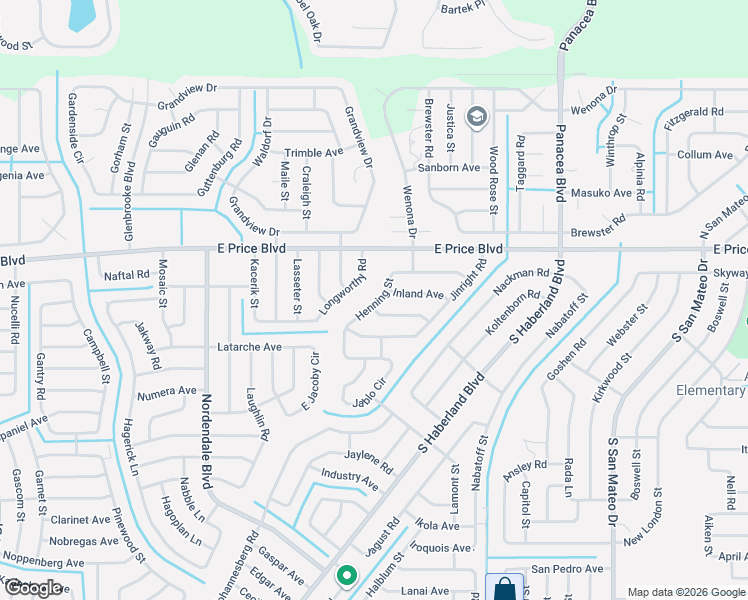 map of restaurants, bars, coffee shops, grocery stores, and more near 1187 Henning Street in North Port