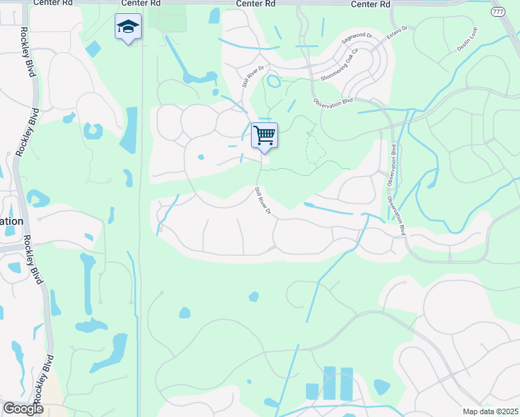 map of restaurants, bars, coffee shops, grocery stores, and more near 1619 Still River Drive in Venice