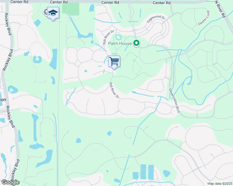 map of restaurants, bars, coffee shops, grocery stores, and more near 1628 Still River Drive in Venice