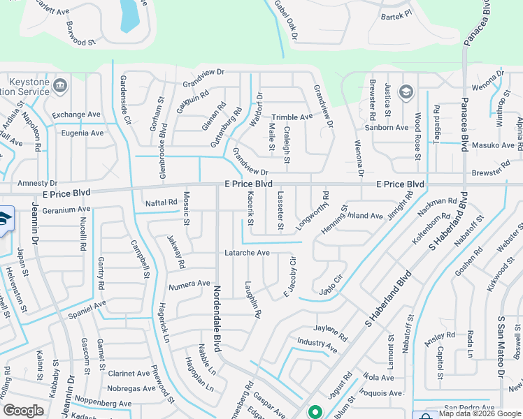 map of restaurants, bars, coffee shops, grocery stores, and more near 1343 South Lassonde Street in North Port
