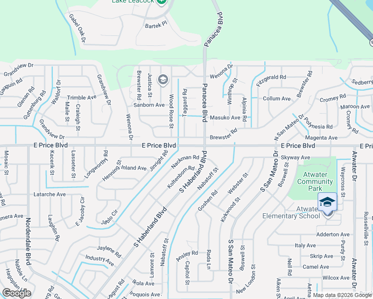 map of restaurants, bars, coffee shops, grocery stores, and more near 2869 East Price Boulevard in North Port