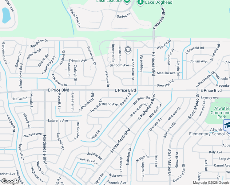 map of restaurants, bars, coffee shops, grocery stores, and more near 2625 Brewster Road in North Port