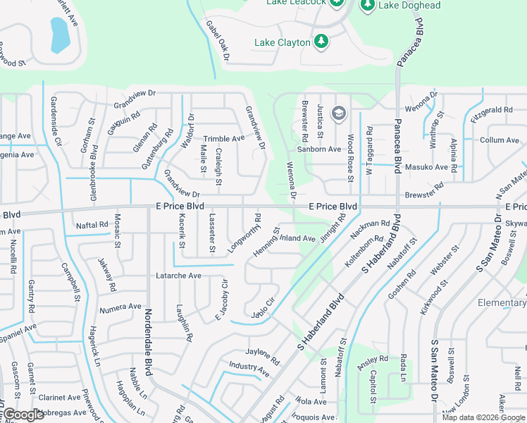 map of restaurants, bars, coffee shops, grocery stores, and more near 2587 Longworthy Road in North Port