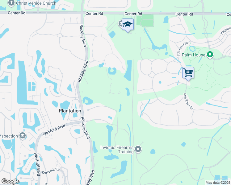 map of restaurants, bars, coffee shops, grocery stores, and more near 1848 Lancashire Drive in Venice
