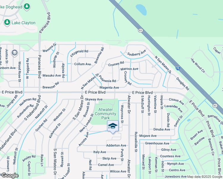 map of restaurants, bars, coffee shops, grocery stores, and more near 4187 Magenta Avenue in North Port
