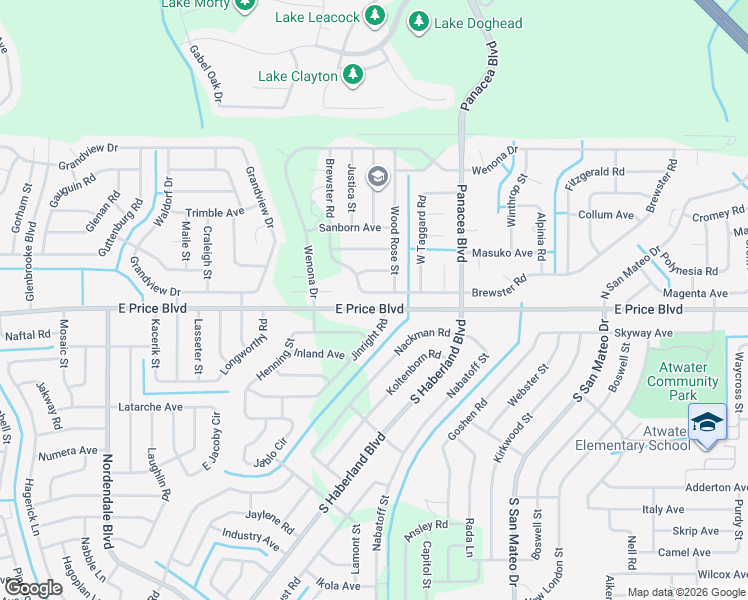 map of restaurants, bars, coffee shops, grocery stores, and more near 2625 Brewster Road in North Port