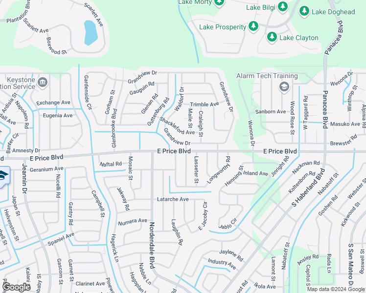 map of restaurants, bars, coffee shops, grocery stores, and more near 2906 Grandview Dr in North Port