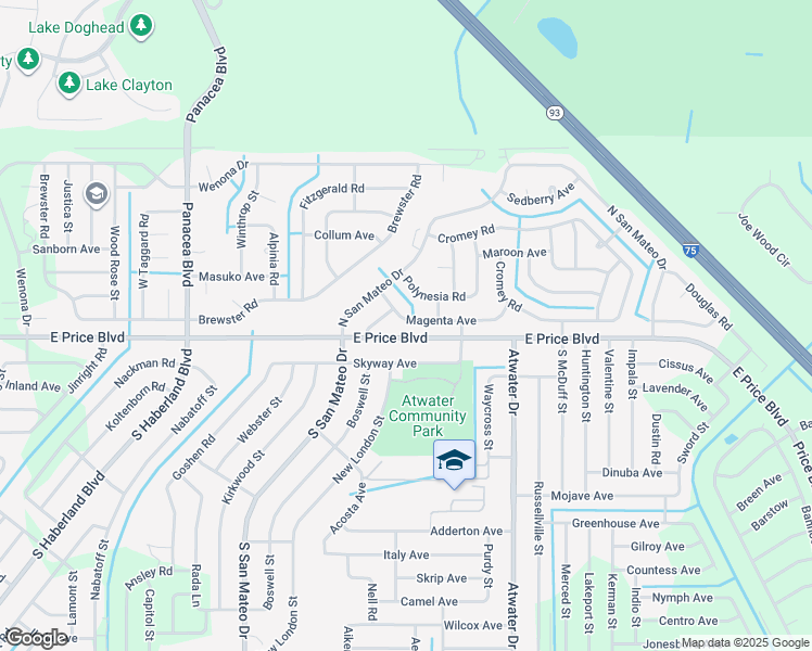 map of restaurants, bars, coffee shops, grocery stores, and more near 4131 Magenta Avenue in North Port