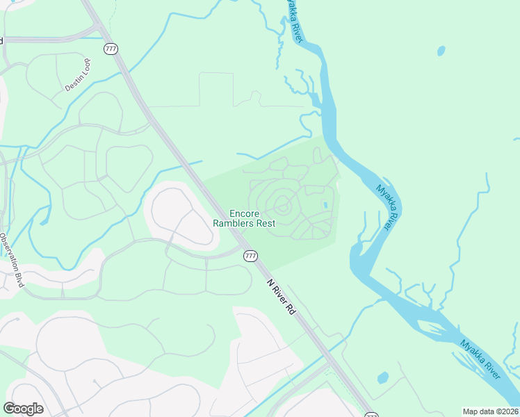 map of restaurants, bars, coffee shops, grocery stores, and more near Possum Hollow in Venice