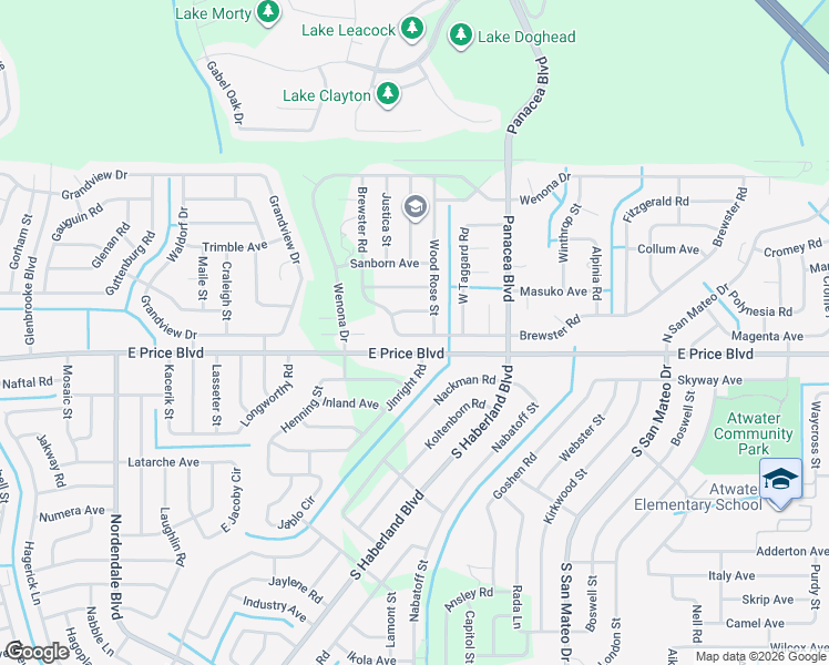 map of restaurants, bars, coffee shops, grocery stores, and more near 2625 Brewster Road in North Port