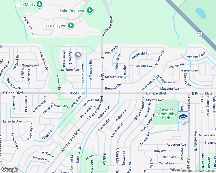 map of restaurants, bars, coffee shops, grocery stores, and more near 3060 Brewster Road in North Port