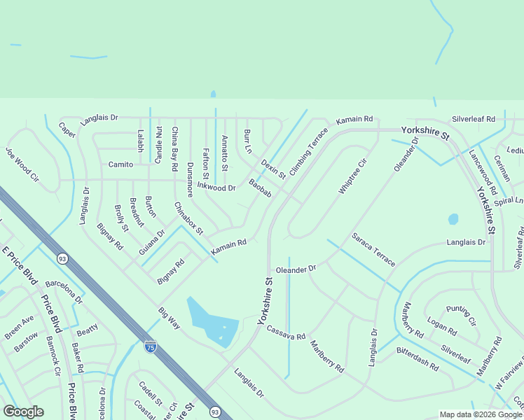 map of restaurants, bars, coffee shops, grocery stores, and more near in North Port