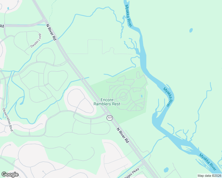 map of restaurants, bars, coffee shops, grocery stores, and more near Possum Hollow in Sarasota County