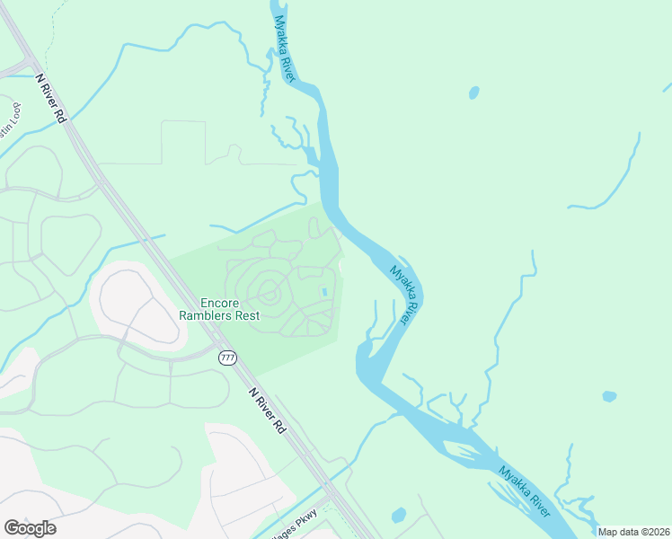 map of restaurants, bars, coffee shops, grocery stores, and more near Rabbit Run in Venice