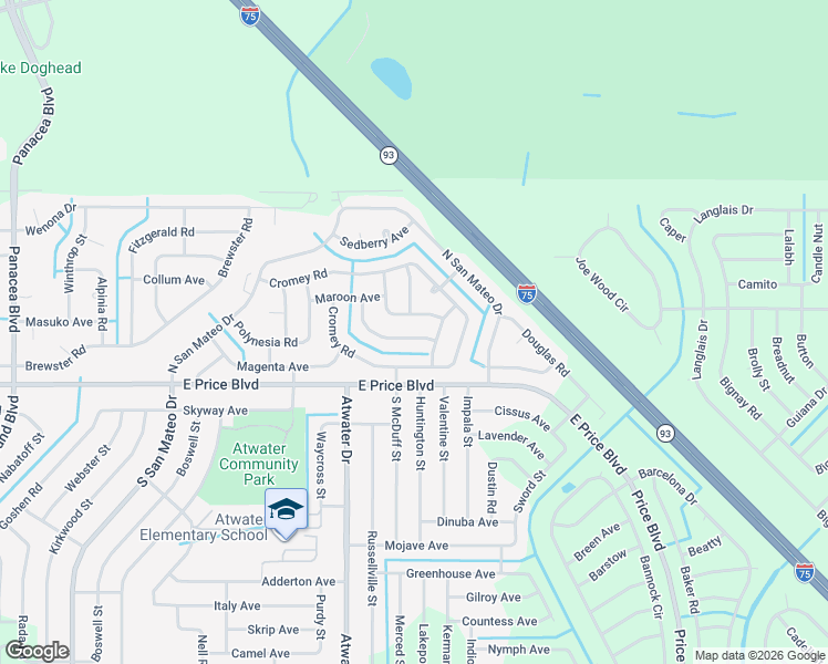 map of restaurants, bars, coffee shops, grocery stores, and more near 1226 Maplewood Terrace in North Port