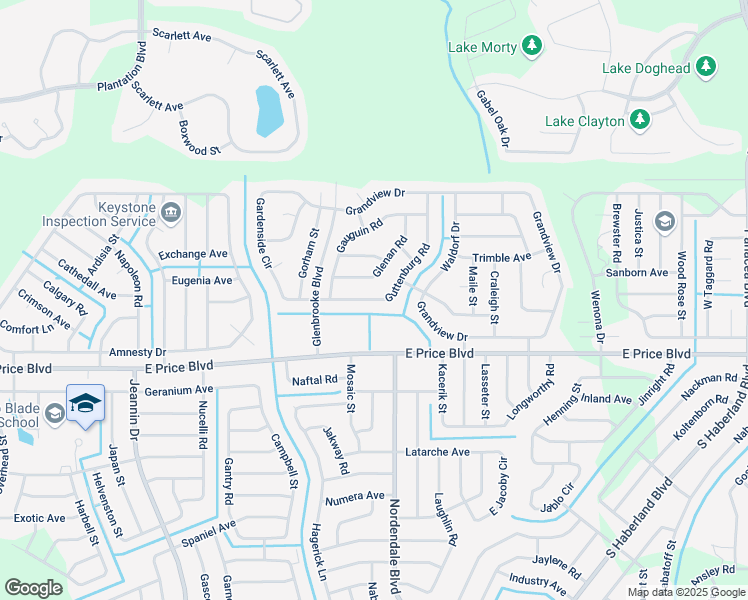 map of restaurants, bars, coffee shops, grocery stores, and more near 1450 Guttenburg Road in North Port