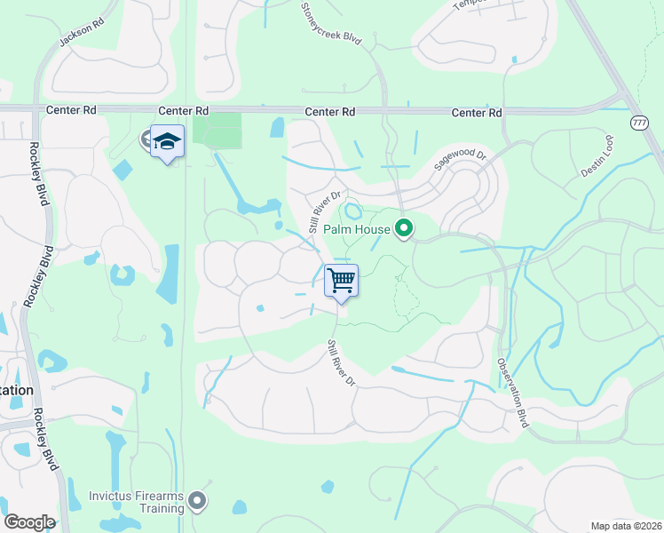 map of restaurants, bars, coffee shops, grocery stores, and more near 1359 Still River Drive in Venice