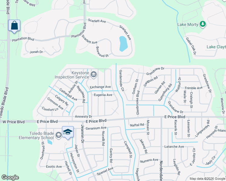 map of restaurants, bars, coffee shops, grocery stores, and more near 1486 Amnesty Drive in North Port