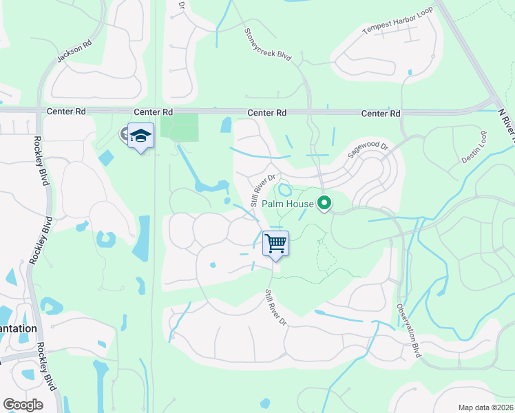 map of restaurants, bars, coffee shops, grocery stores, and more near 1322 Still River Drive in Venice