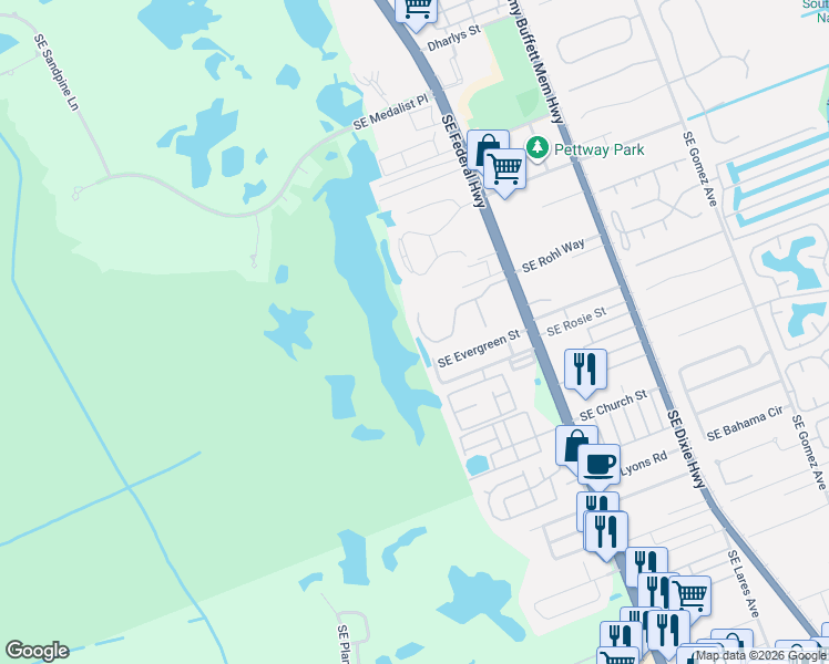 map of restaurants, bars, coffee shops, grocery stores, and more near 7934 Southeast Sugar Pines Way in Hobe Sound