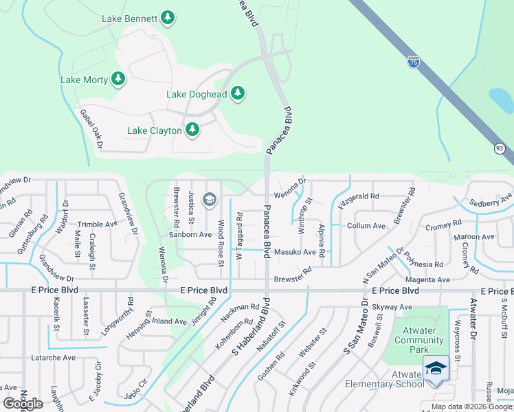 map of restaurants, bars, coffee shops, grocery stores, and more near 1577 West Taggard Road in North Port